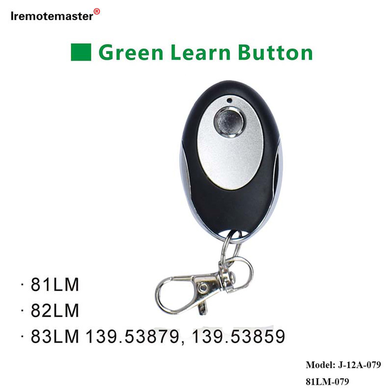 81LM 82LM 83LM ಗ್ರೀನ್ ಲರ್ನ್ ಬಟನ್ 390MHz ಗೇಟ್ ಡೋರ್ ರಿಮೋಟ್ ರಿಪ್ಲೇಸ್‌ಮೆಂಟ್